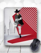 Resim Atölye Çizgi Fashionista Style Girl Bilek Destekli Mouse Pad 