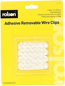 Resim STOREMAX 61336 12 Removable Self-Adhesive Wire Clips,, 17x15mm 1191480 