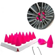 Resim Sts Oto Aksesuar Sivri Mermi Bijon Kapağı Sökme Aparatlı Pembe 17 mm (01) 