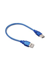 Resim 30cm - Usb 2.0 Erkek Erkek Kablo - Iki Ucu Usb Kısa Kablo 