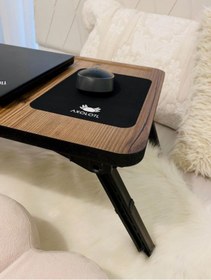 Resim Delixa Axolotl Foldaway Telefon ve Tablet Bölmeli Katlanır Ayaklı Laptop Sehpası Notebook Bilgisayar Çalışm 