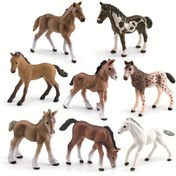 Resim Simülasyon Minyatür At Modeli Süs Oyuncak 