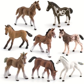 Resim Simülasyon Minyatür At Modeli Süs Oyuncak 