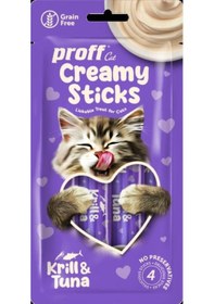 Resim Proff Creamy Ton Balıklı ve Karidesli Kedi Ödülü 4'lü 