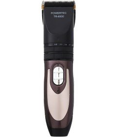 Resim POWERTEC TR-6500 Profesyonel Yedek Bataryalı Şarjlı Saç Sakal Tıraş Makinesi 