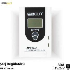Resim MEXXSUN 30 AMPER MPPT SOLAR ŞARJ REGÜLATÖRÜ DİJİTAL 