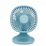 Resim bigmate Mini Masa Fanı Taşınabilir Serinletici Şarjlı Vantilatör 3 Kademeli Hız Ayarı Ym88192a 