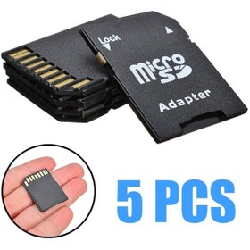 Resim LEDONLİNE 5 Adet Micro Sd Hafıza Kart Adaptörü Mikro Sd Card Adapter 