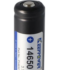 Resim Keeppower 14650 1100Mah. 3.6V 3.7V Li Ion Pil Pcb Korumalı. Boy 