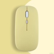 Resim Sneezy Apple Ipad Şarj Edilebilir Sessiz Mouse Bluetooth + 2.4Hz Wifi Kablosuz Mouse Fare 