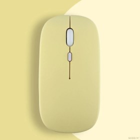Resim Sneezy Apple Ipad Şarj Edilebilir Sessiz Mouse Bluetooth + 2.4Hz Wifi Kablosuz Mouse Fare 