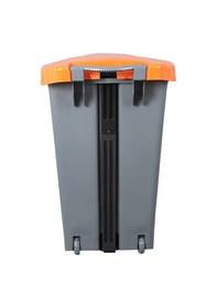 Resim Safell Plastik Pedallı Çöp Kovası 70 Lt - Çöp Konteyneri -Kırmızı 