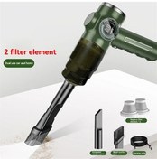 Resim Honmex El Fırçası Süpürge, 29000pa Güçlü Emme, 120w Motor, Kablosuz Araç İçi Temizleyici, Yeşil, Çift Filtre, Pil Göstergesi İle Yeşil 