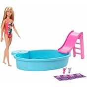 Resim Barbie ve Eğlenceli Havuzu GHL91 
