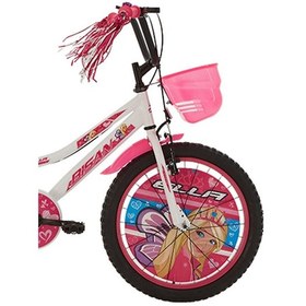 Resim Ella Çocuk Bisikleti 30 Cm V Fren 20 Jant Vitessiz Beyaz Pembe Beyaz - Pembe 