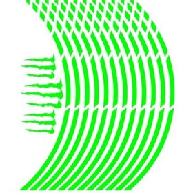 Resim Sevenkardeşler Florasan Yeşil Kesik Jant Şeridi 