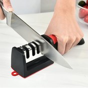 Resim Knife Sharpener 4 Adımlı Profesyonel Mutfak Bileme Taşı Öğütücü Bıçaklar Biley Taşı Tungsten Elmas Seramik Biley Aracı 