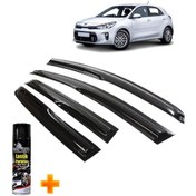 Resim Kia Rio Mügen Cam Rüzgarlığı Hb 2016-2023 Arası 4 Lü Takım +500ml Lastik Parlatıcı 