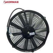 Resim KORMAS 12v Fan Motoru Emici Aksiyel 12 " (İNCE MOTORLU) (DIŞ ÇAP 335 MM) 