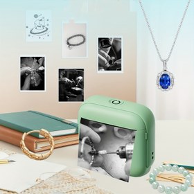 Resim Taşınabilir Mini Termal Yazıcı - Anında Baskı, Kablosuz, iOS/Android Cihazlarla Uyumlu Fotoğraflar, Etiketler, Notlar ve Daha Fazlası İçin - Şükran Günü, Ramazan, Ders Çalışmaları & Hediyeler, Günlük, Sınav Kağıtları için İdeal 