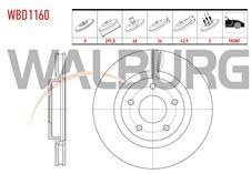 Resim NİSSAN QASHQAI 07-13 ÖN FREN DİSKİ 295MM 5 BİJON 40206-JD00A(WALBURG) 