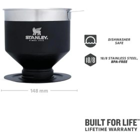Resim Stanley Klasik Brew Pour Over Paslanmaz Çelik Kahve Demleyici Siyah 