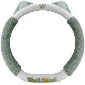 Resim Dancemonkey Cbtx 38cm Peluş Kedi Direksiyon Kılıfı - Matcha Yeşil Yeşil 