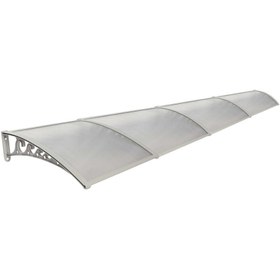 Resim SUNDURMAGROSS Pratik Sundurma Kapı Pencere Üstü 100x480 cm Gri 6 mm Levhalı 
