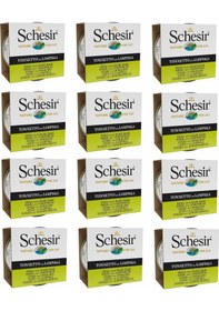Resim Schesir Jelly Ton Balıklı ve Mahi Mahili Yetişkin Kedi Konservesi 12 x 85 G 