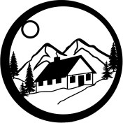 Resim Gmwax Dağ Evi Tasarım Duvar Dekor Sticker 40 x 40 cm 