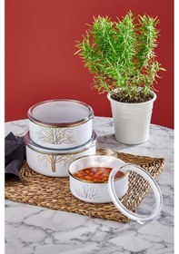 Resim Neva N3287 Çınar 3'lü Emaye Saklama Kabı 