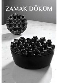 Resim Hsnet Kapaklı Zamak Döküm Yuvarlak Küllük Metal Kül Tablası - Kafe Küllüğ - Ne0001-01xf9 