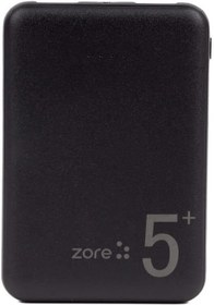 Resim Senon Zore ZR-PW04 Led Işıklı Taşınabilir Powerbank 5000 mAh (Siyah) 