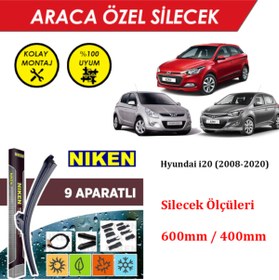 Resim MeyZone Hyundai I20 Ön Cam Silecek Takımı (2008-2020) 