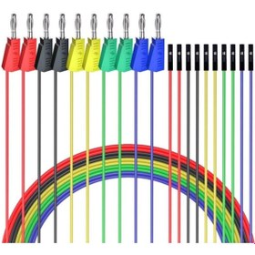 Resim Genel Markalar P1530 Dişi Jumper Kablo - 4mm Banana Dönüştürücü Kablo - 10 Adet 