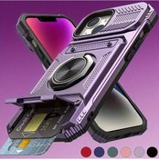 Resim Honeybeeshop Gül Altın 3lü Set Metal Desteği Ve Kart Yuvası 16 Pro Max 15 14 13 12 11 16e Uyumlu 