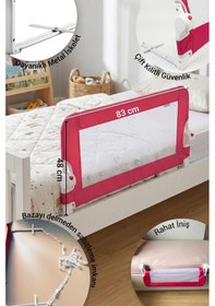 Resim Wellgro Littles 83 48 CM Yatak Bariyeri, Çocuk Yatak Korkuluğu Pembe 