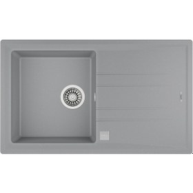 Resim Teka Stone 50 B-Tg Metallıc Grey - Ankastre Kumanda Sifonlu Granit Eviye - Metalik Gri - 86 CM - 115330021 