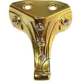 Resim Moda Taşlı Ahşap Sandık Ayağı, Kutu Ayak 3,5 Cm - Sarı, 50 Adet Ahşap 