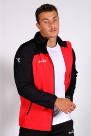 Resim Diadora Elite – Erkek Siyah-Kırmızı Su Geçirmez Spor Yağmurluk – 44YĞM10ELT 