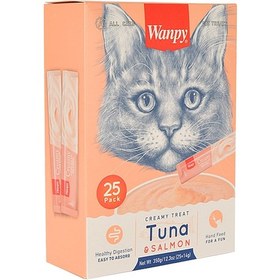 Resim Wanpy Ton Balığı ve Somonlu Sıvı Kedi Ödülü 25 x 14 G 