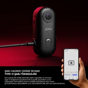 Resim ZOREX 4K Aksiyon Kamerası | Ultra HD, Su Geçirmez, Geniş Açı Lens 