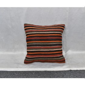 Resim Zehra Abla Halı Yeni El Dokuma Dekoratif Kilim Kırlent Yastık Kılıfı 6470 Çok Renkli 