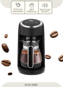 Resim Sinbo SCM-2985 KAHVE MAKİNESİ - CAM 