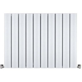 Resim 600mm x 795mm Yüksek Isı Kapasiteli Dekoratif Amber Yatay Beyaz Alüminyum Radyatör 