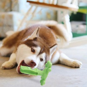 Resim Dog Molar Toy Large Dog Brushing Artifact Pet Supplies - L / White 