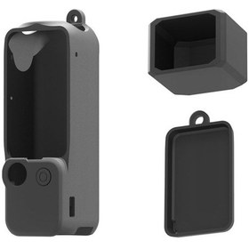 Resim Springsun Djı Osmo Pocket 3 İçin Silikon Kamera Koruma Seti - Ekran + Lens + Kamera Koruması Siyah 