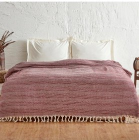 Resim Levi Bordo Çift Kişilik Pike Bordo 