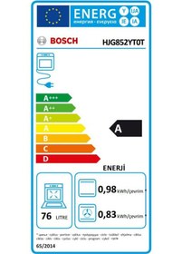 Resim Bosch HJG852YT0T Ankastre Fırın Düz Siyah 