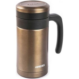 Resim Tantıtonı Kahverengi Paslanmaz Çelik Termos Bardak 450ml 